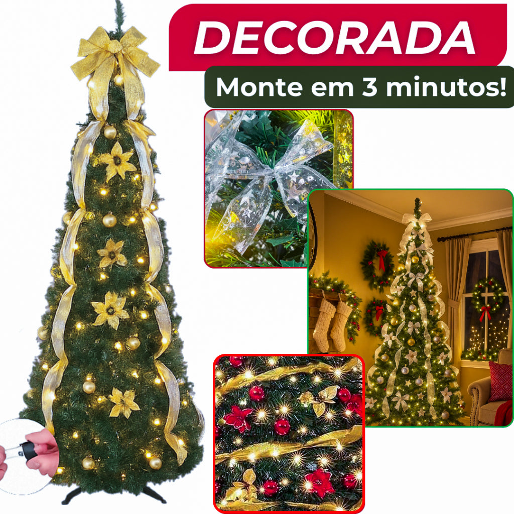 BLACK FRIDAY -  Árvore de Natal Mais Rápida do Brasil E Acompanha BRINDE Exclusivo!